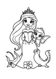 Princess Lily Coloring Book 3DFF2A8D (12 Coloring Pages)