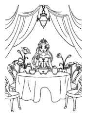 Princess Lily Coloring Book 4E60EB11 (12 Coloring Pages)