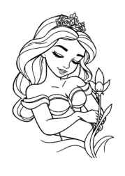 Princess Lily Coloring Book 4E60EB11 (12 Coloring Pages)
