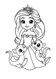 Princess Lily Coloring Book 4E60EB11 (12 Coloring Pages)