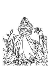 Princess Lily Coloring Book 4E60EB11 (12 Coloring Pages)