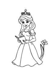 Princess Lily Coloring Book 4E60EB11 (12 Coloring Pages)