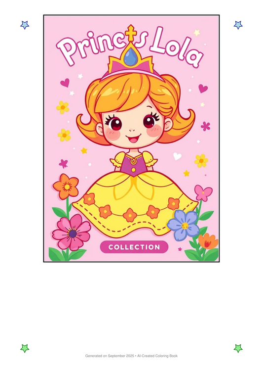 Princess Lola Coloring Book CD267D2D (12 Coloring Pages)