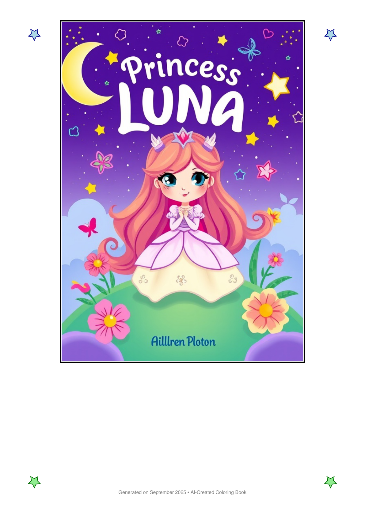 Princess Luna Coloring Book 400D2435 (12 Coloring Pages)
