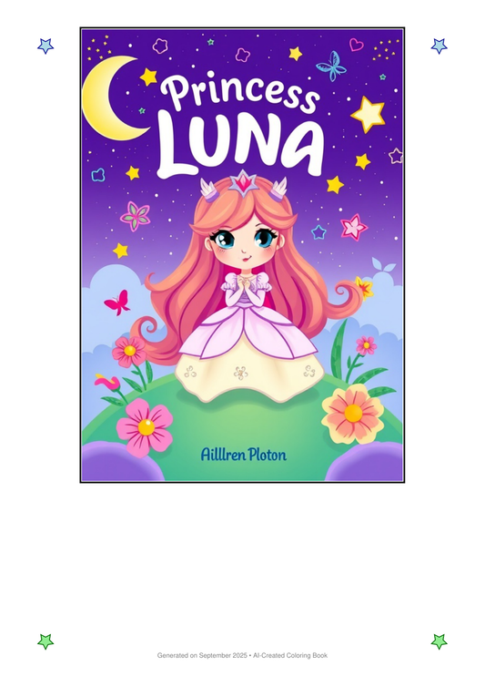 Princess Luna Coloring Book 400D2435 (12 Coloring Pages)