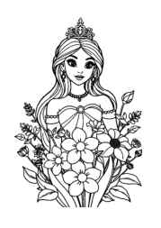 Princess Maja Coloring Book 6B5A15CB (12 Coloring Pages)