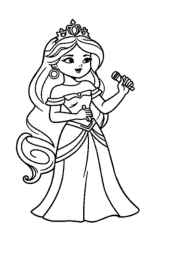 Princess Pia Coloring Book D35B1F41 (12 Coloring Pages)