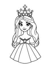Princess Pia Coloring Book DCEA4479 (12 Coloring Pages)