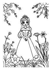 Princess Pia Coloring Book DCEA4479 (12 Coloring Pages)