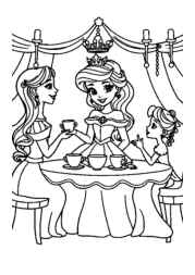 Princess Pia Coloring Book DCEA4479 (12 Coloring Pages)