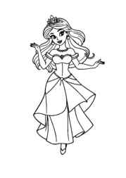 Princess Pia Coloring Book DCEA4479 (12 Coloring Pages)