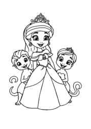Princess Pia Coloring Book DCEA4479 (12 Coloring Pages)