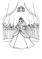 Princess Violet Coloring Book 4463A299 (12 Coloring Pages)