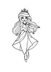 Princess Violet Coloring Book 4463A299 (12 Coloring Pages)