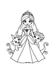 Princess Violet Coloring Book 4463A299 (12 Coloring Pages)