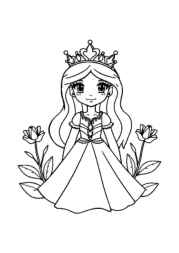 Princess Violet Coloring Book 4463A299 (12 Coloring Pages)