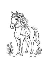 Princess Violet Coloring Book 4463A299 (12 Coloring Pages)