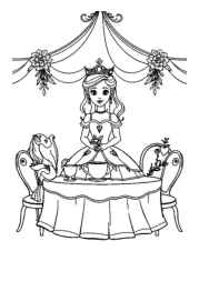 Princess Violet Coloring Book 4463A299 (12 Coloring Pages)