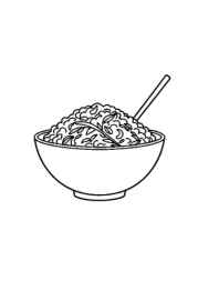 Rice Recipes Coloring Book 95AA5EBE (12 Coloring Pages)