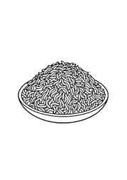 Rice Recipes Coloring Book C9DC1534 (12 Coloring Pages)