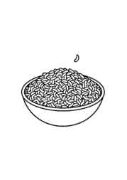 Rice Recipes Coloring Book C9DC1534 (12 Coloring Pages)