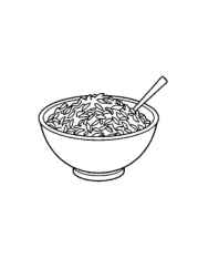 Rice Recipes Coloring Book C9DC1534 (12 Coloring Pages)