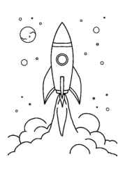 Rockets Coloring Book 1D1DD6D2 (12 Coloring Pages)