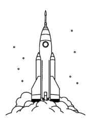 Rockets Coloring Book 1D1DD6D2 (12 Coloring Pages)