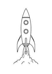 Rockets Coloring Book 1D1DD6D2 (12 Coloring Pages)