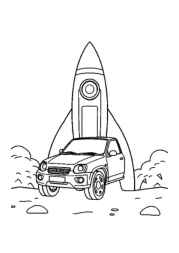 Rockets Coloring Book 1D1DD6D2 (12 Coloring Pages)