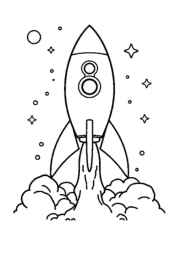 Rockets Coloring Book AC90018D (12 Coloring Pages)