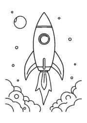 Rockets Coloring Book AC90018D (12 Coloring Pages)
