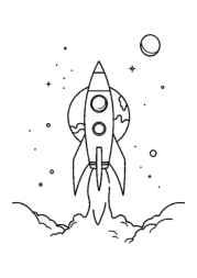 Rockets Coloring Book AC90018D (12 Coloring Pages)