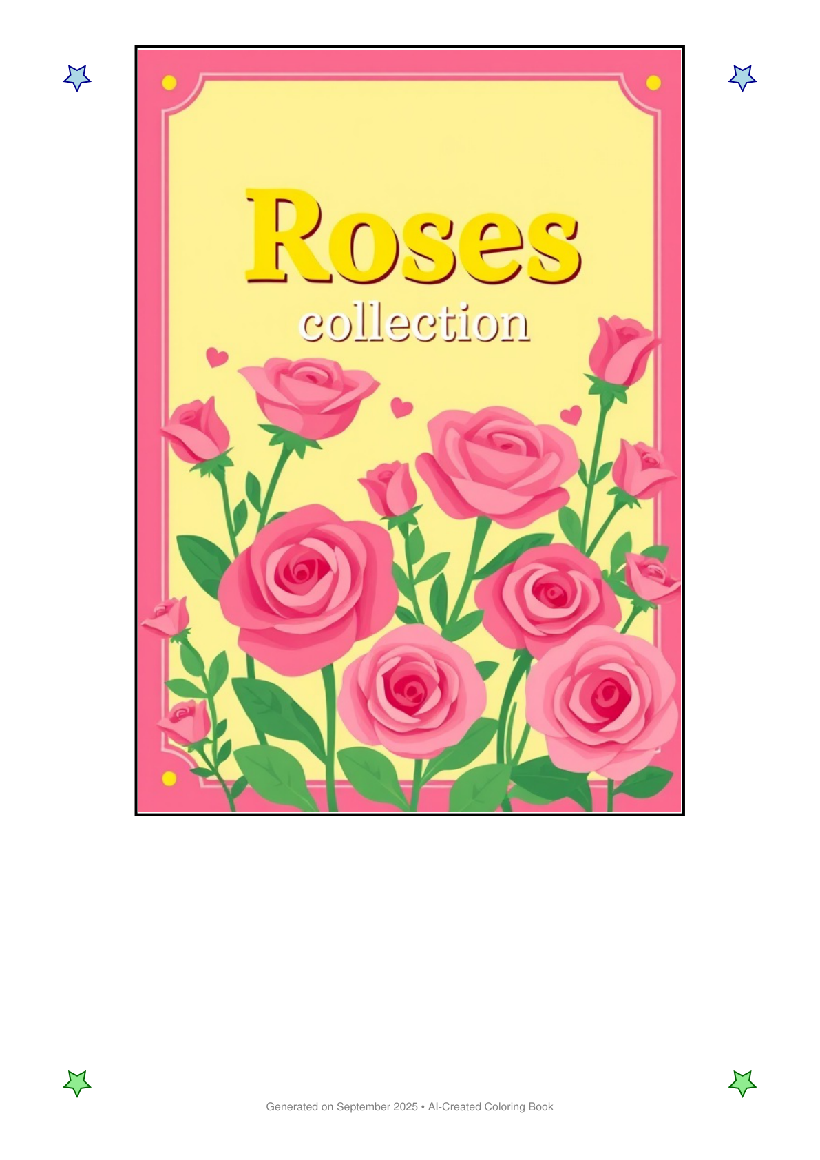 Roses Coloring Book ED1A5B10 (12 Coloring Pages)