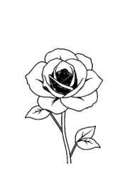 Roses Coloring Book ED1A5B10 (12 Coloring Pages)