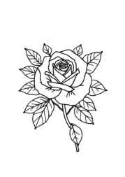 Roses Coloring Book ED1A5B10 (12 Coloring Pages)