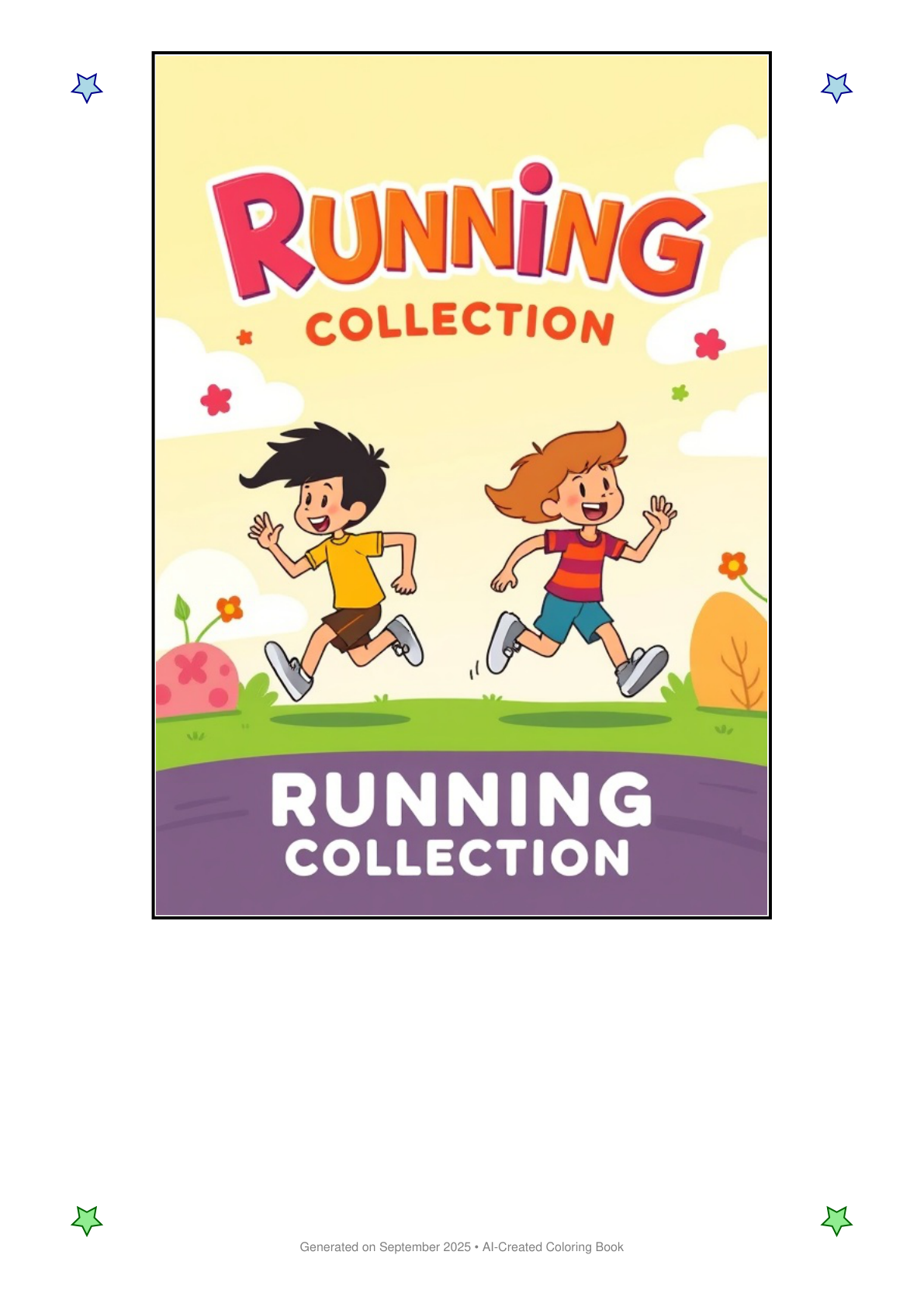 Running Coloring Book 398CBF59 (12 Coloring Pages)