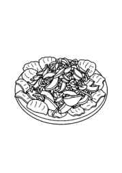 Salads Coloring Book 63064073 (12 Coloring Pages)