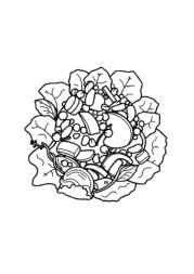 Salads Coloring Book 63064073 (12 Coloring Pages)
