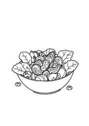 Salads Coloring Book 63064073 (12 Coloring Pages)