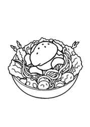 Salads Coloring Book D791FF43 (12 Coloring Pages)