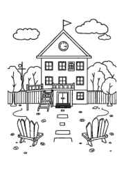 School Coloring Book AE903C4F (12 Coloring Pages)