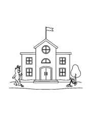 School Coloring Book AE903C4F (12 Coloring Pages)