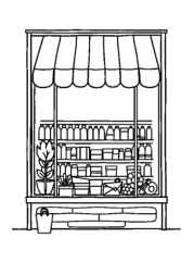 Shopping Coloring Book 9BE6EAD3 (12 Coloring Pages)