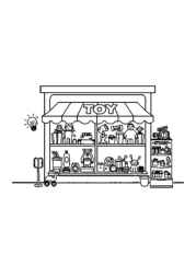 Shopping Coloring Book 9BE6EAD3 (12 Coloring Pages)