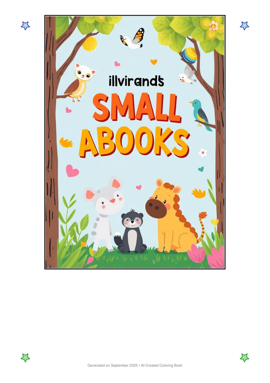 Small Animals Coloring Book 368ACEBD (12 Coloring Pages)