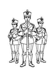 Soldiers Coloring Book 068722F7 (12 Coloring Pages)