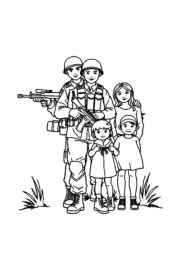 Soldiers Coloring Book 068722F7 (12 Coloring Pages)