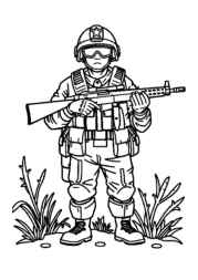 Soldiers Coloring Book 068722F7 (12 Coloring Pages)