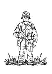 Soldiers Coloring Book 068722F7 (12 Coloring Pages)